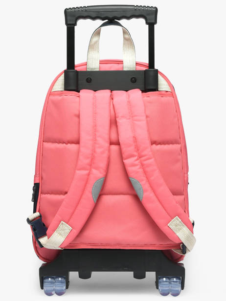 2-compartment Wheeled Schoolbag Tann's Pink les fantaisies f 73213 other view 4