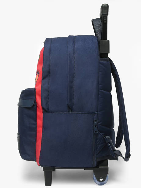 2-compartment Wheeled Schoolbag Tann's Blue les fantaisies g 73328 other view 2