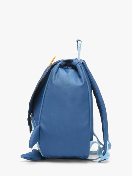 Mini Backpack Tann's Blue ecole des tann's 64511 other view 2