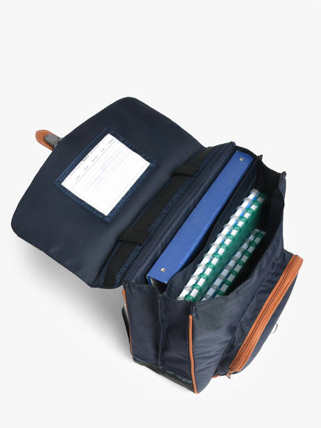 2-compartment Satchel Tann's Blue les fantaisies g 38208 other view 3
