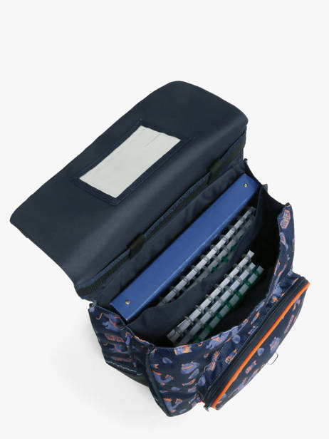 2-compartment Wheeled Satchel Tann's Blue les fantaisies g 42155 other view 3