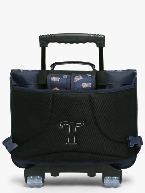 2-compartment Wheeled Satchel Tann's Blue les fantaisies g 42155 other view 5