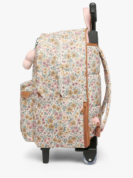 2-compartment Wheeled Schoolbag Tann's Multicolor les fantaisies f 26732611 other view 2