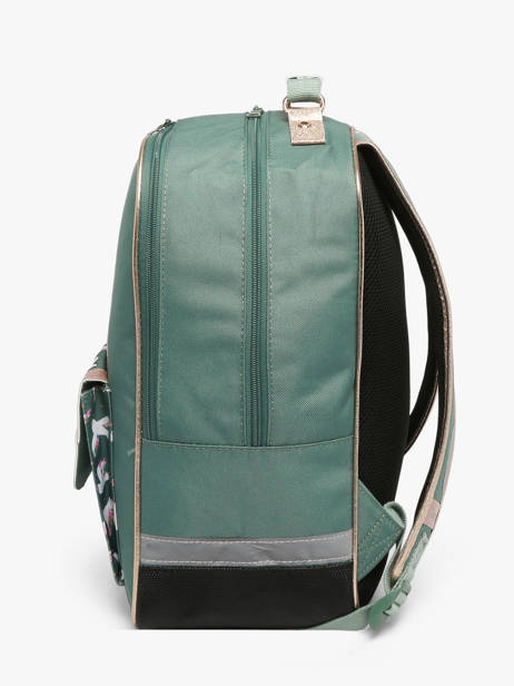 2-compartment Backpack Tann's Green les fantaisies f 74191 other view 2