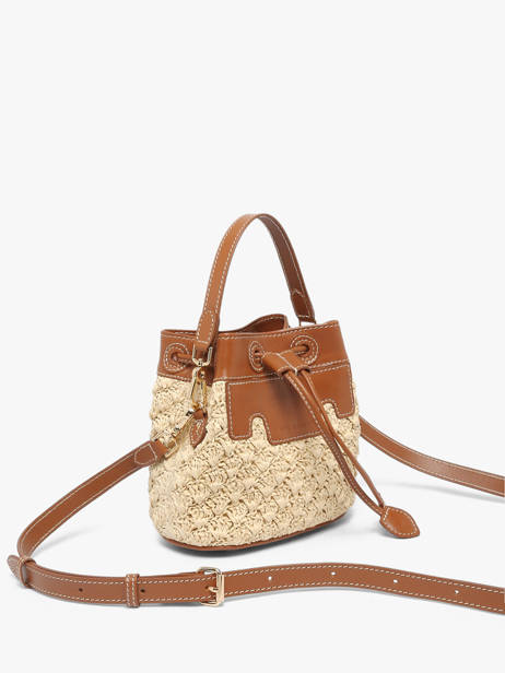Leather And Raffia Capucine Xs Crossbody Bag Paul marius Beige raphia CAPUXRAP other view 2