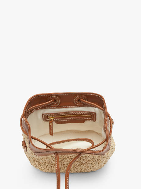 Leather And Raffia Capucine Xs Crossbody Bag Paul marius Beige raphia CAPUXRAP other view 3