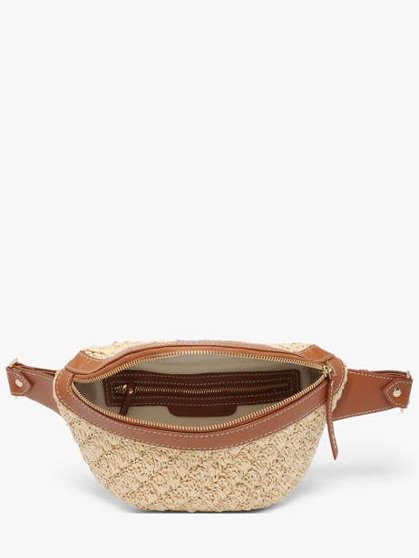 Belt Bag Leather And Raffia Paul marius Beige raphia BANANRAP other view 3