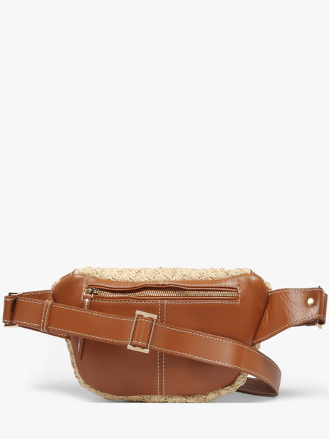 Belt Bag Leather And Raffia Paul marius Beige raphia BANANRAP other view 4