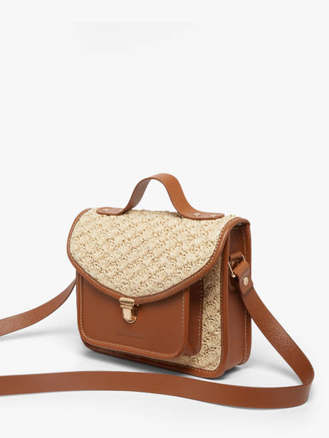 Melle George Raffia And Leather Crossbody Bag Paul marius Beige raphia GEORGRAP other view 2