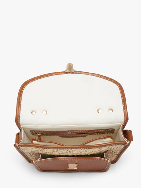 Melle George Raffia And Leather Crossbody Bag Paul marius Beige raphia GEORGRAP other view 3