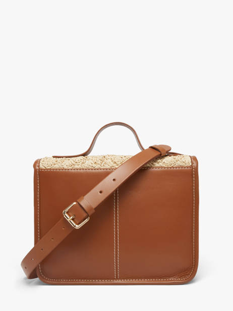 Melle George Raffia And Leather Crossbody Bag Paul marius Beige raphia GEORGRAP other view 4