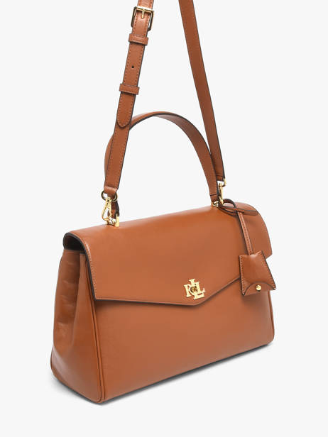 Satchel Farrah Leather Lauren ralph lauren Brown farrah 31P11738 other view 2