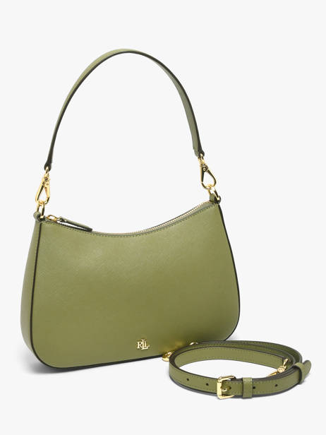 Leather Danni 26 Shoulder Bag Lauren ralph lauren Green danni 31883768 other view 2