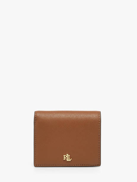 Compact Leather Dryden Wallet Lauren ralph lauren Brown dryden 32962112