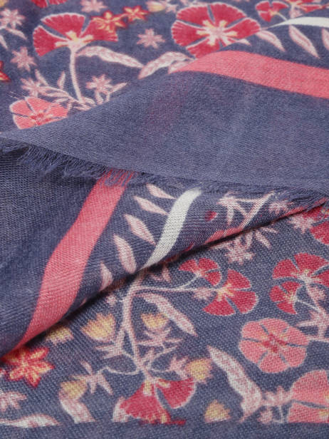 Scarf Gerard pasquier Blue foulard P25106 other view 1