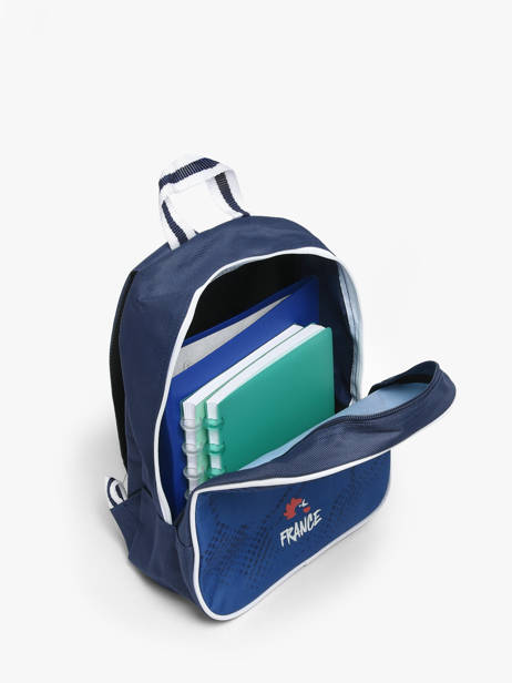 1 Compartment Backpack Federat. france football Blue fff 26ZX201S other view 3