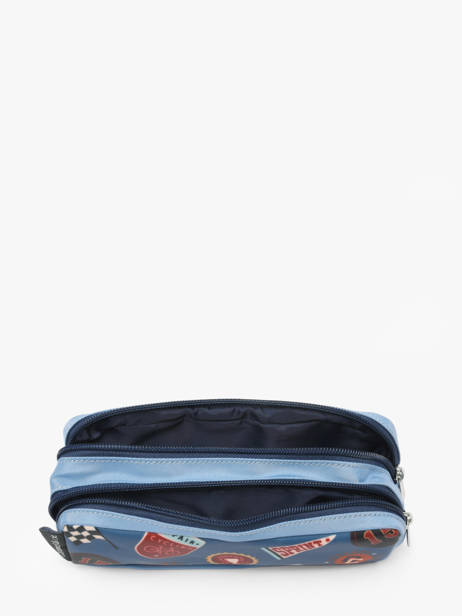 2-compartment Pouch Caramel et cie Blue fier GA other view 1