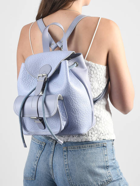 Backpack Baroudeur Lavande Leather Paul marius Blue lavande BAROULAV other view 1