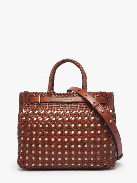 Satchel American Icon Leather Tommy hilfiger Brown american icon AW18734 other view 3