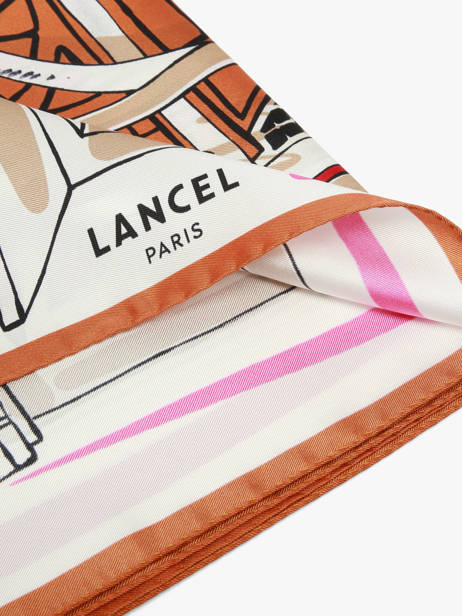 Scarf Lancel Pink 150 ans A14138 other view 2