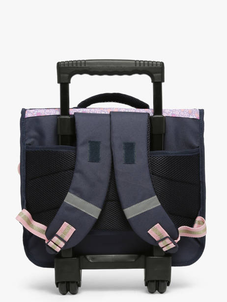 2-compartment Wheeled Schoolbag Milky kiss Violet blossoming beauty 1472 other view 4