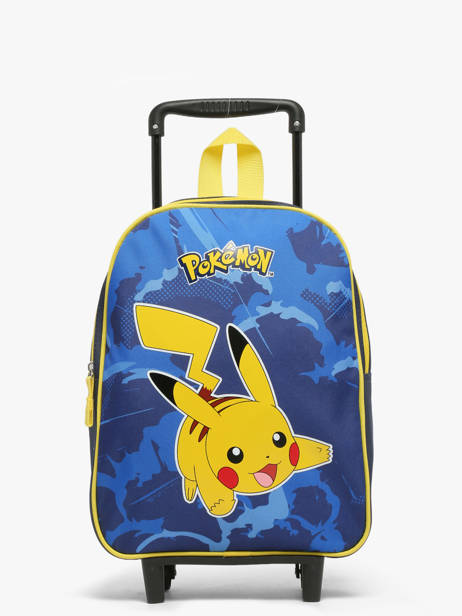1 Compartment Wheeled Schoolbag Pokemon Blue pokemon & friends 26KK204F