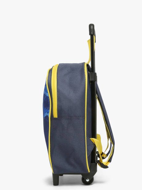 1 Compartment Wheeled Schoolbag Pokemon Blue pokemon & friends 26KK204F other view 2