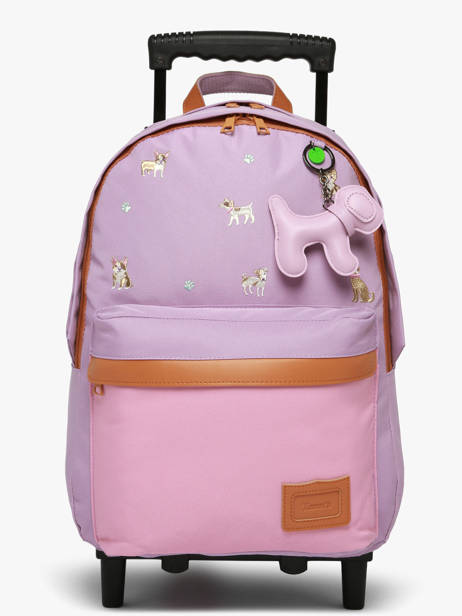 2-compartment Wheeled Schoolbag Tann's Violet les fantaisies f 73195