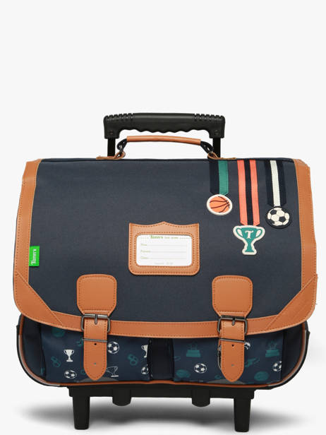 2-compartment Wheeled Satchel Tann's Blue les fantaisies g 26432512