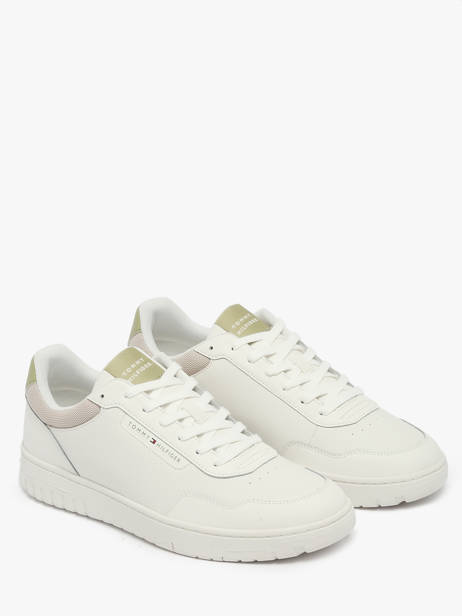Sneakers In Leather Tommy hilfiger White men 5868YBL other view 2