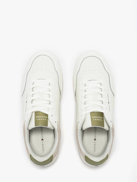 Sneakers In Leather Tommy hilfiger White men 5868YBL other view 4