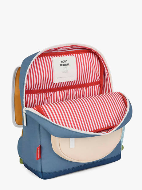 Backpack Hello hossy Blue cool kids MS6 other view 3