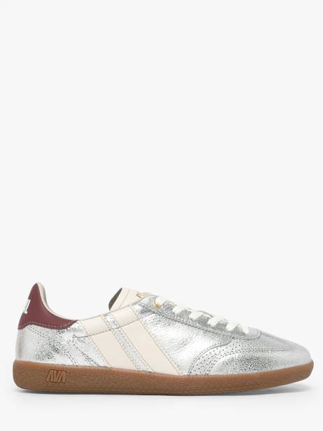 Sneakers In Leather Caval Silver women BAPULS2G