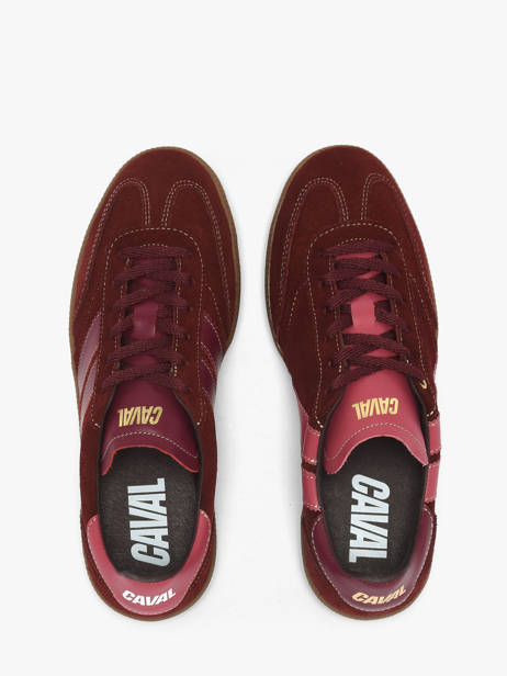 Sneakers In Leather Caval Red women BAPULS2A other view 3