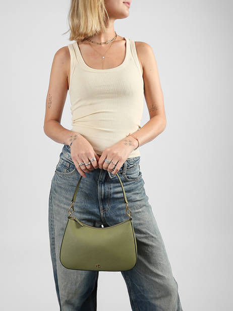 Leather Danni 26 Shoulder Bag Lauren ralph lauren Green danni 31883768 other view 1