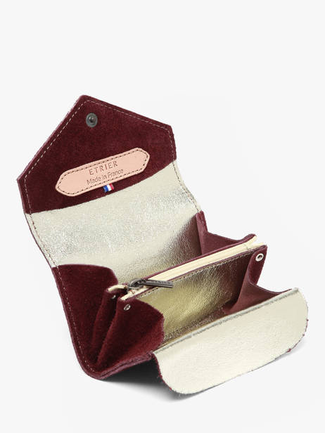 Coin Purse Agnes Leather Etrier Red agnes EAGN5018 other view 1