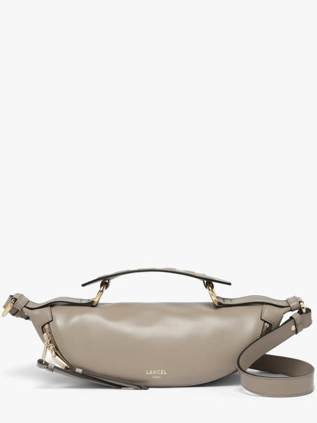 Small Leather Origami Crossbody Bag Lancel Gray origami A12527