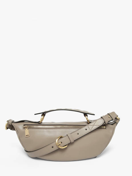 Small Leather Origami Crossbody Bag Lancel Gray origami A12527 other view 4