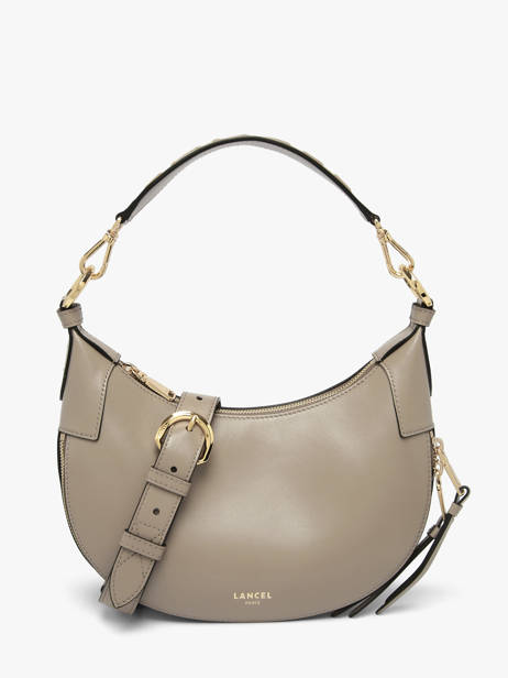 Shoulder Bag Origami Leather Lancel Gray origami A13313