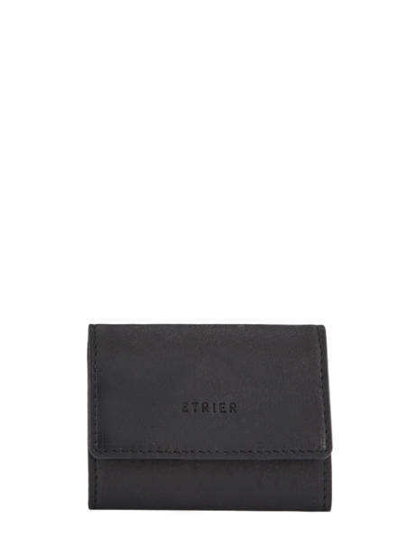 Porte Monnaie Oil Cuir Etrier Noir oil EOIL415