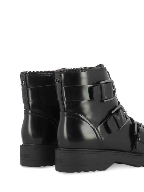 Bottines Wendy Guess Noir accessoires 7WENELE1 vue secondaire 3