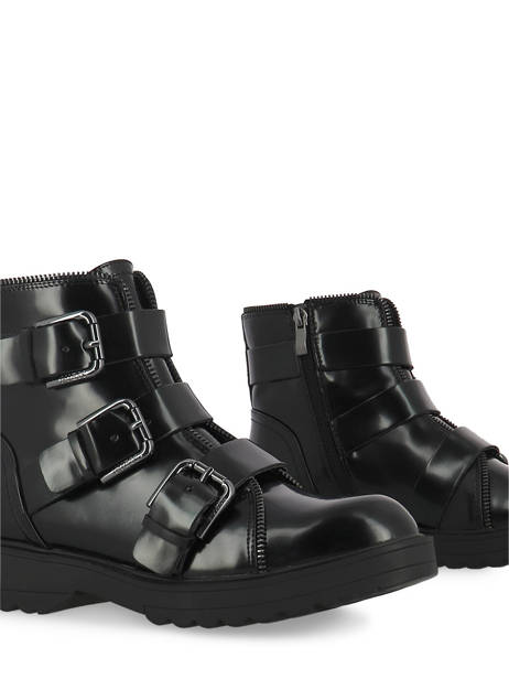 Bottines Wendy Guess Noir accessoires 7WENELE1 vue secondaire 2