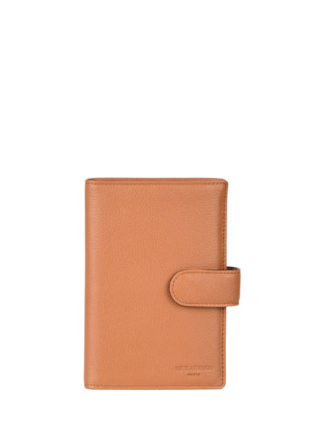 Card Holder Confort Leather Hexagona Brown confort 467282