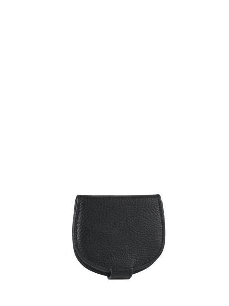 Porte-monnaie Caviar Cuir Crinkles Gris caviar 14039 vue secondaire 2