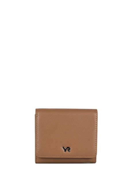 Portefeuille Cuir Yves renard Marron foulonne 29402