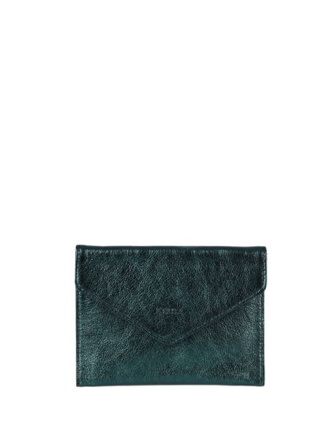 Porte-papiers Etincelle Irisée Cuir Etrier Vert etincelle irisee EETI054