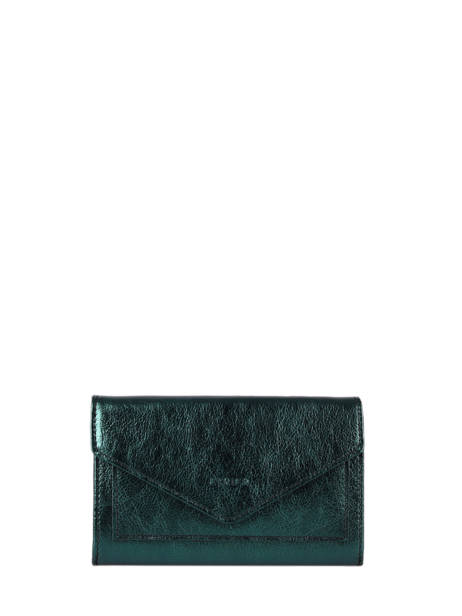 Portefeuille Etincelle Irisée Cuir Etrier Vert etincelle irisee EETI469