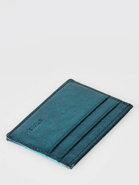 Porte-cartes Etincelle Irisée Cuir Etrier Vert etincelle irisee EETI011 vue secondaire 1