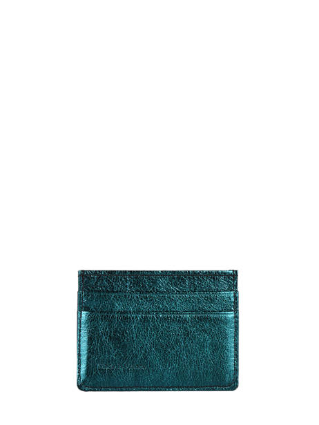 Porte-cartes Etincelle Irisée Cuir Etrier Vert etincelle irisee EETI011 vue secondaire 2