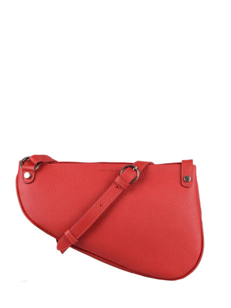 Sac Bandoulière Large City Perle Cuir Nathan baume Rouge n city 1 vue secondaire 4